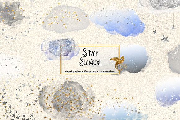 Silver Stardust PNG Clipart in Graphics - product preview 1