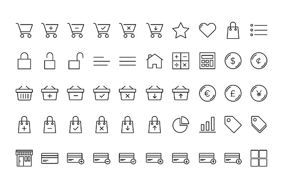 Ecommerce Icons in Money Icons - product preview 1