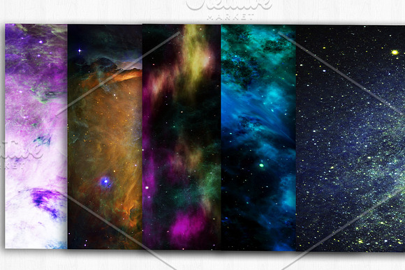 Space Background Digital Paper in Textures - product preview 1
