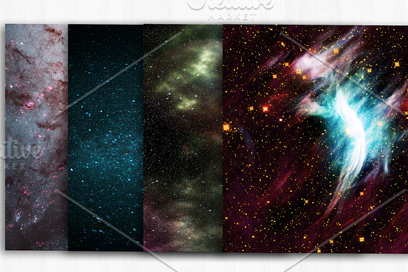 Space Background Digital Paper in Textures - product preview 2