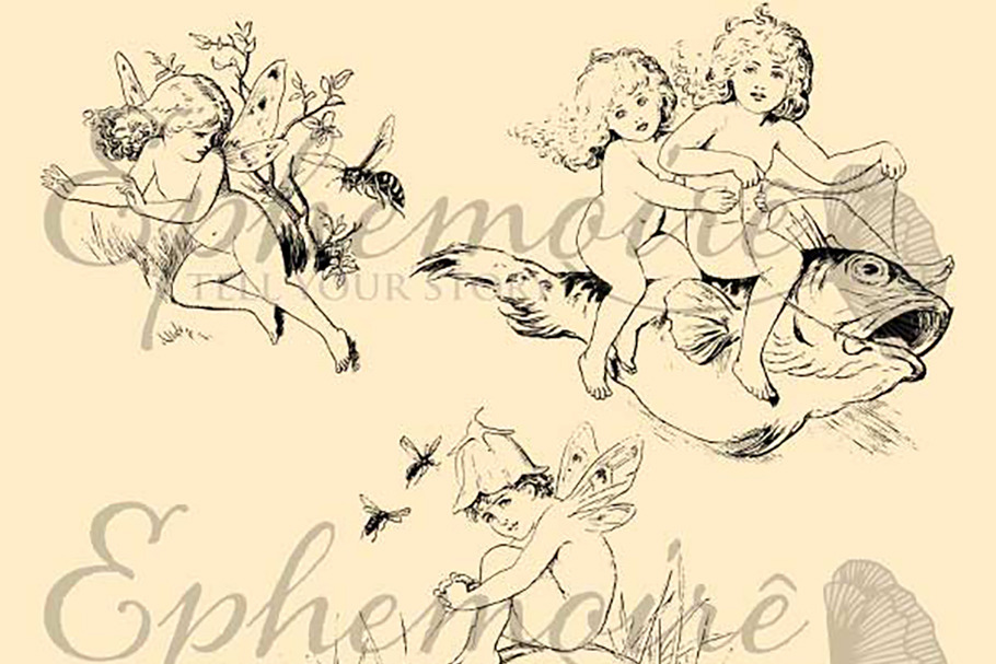 Fairy Children Photoshop Brush Trio in Photoshop Brushes - product preview 8