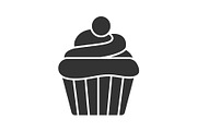 Cupcake glyph icon