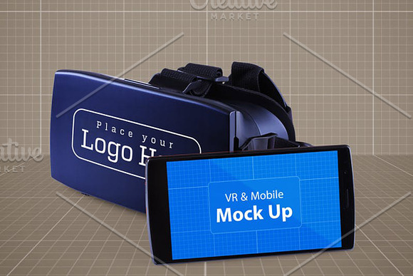 VR & Mobile Mock Up V.1 in Mobile & Web Mockups - product preview 5