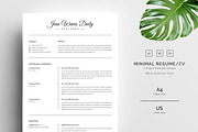 3 Pages Resume/CV Template