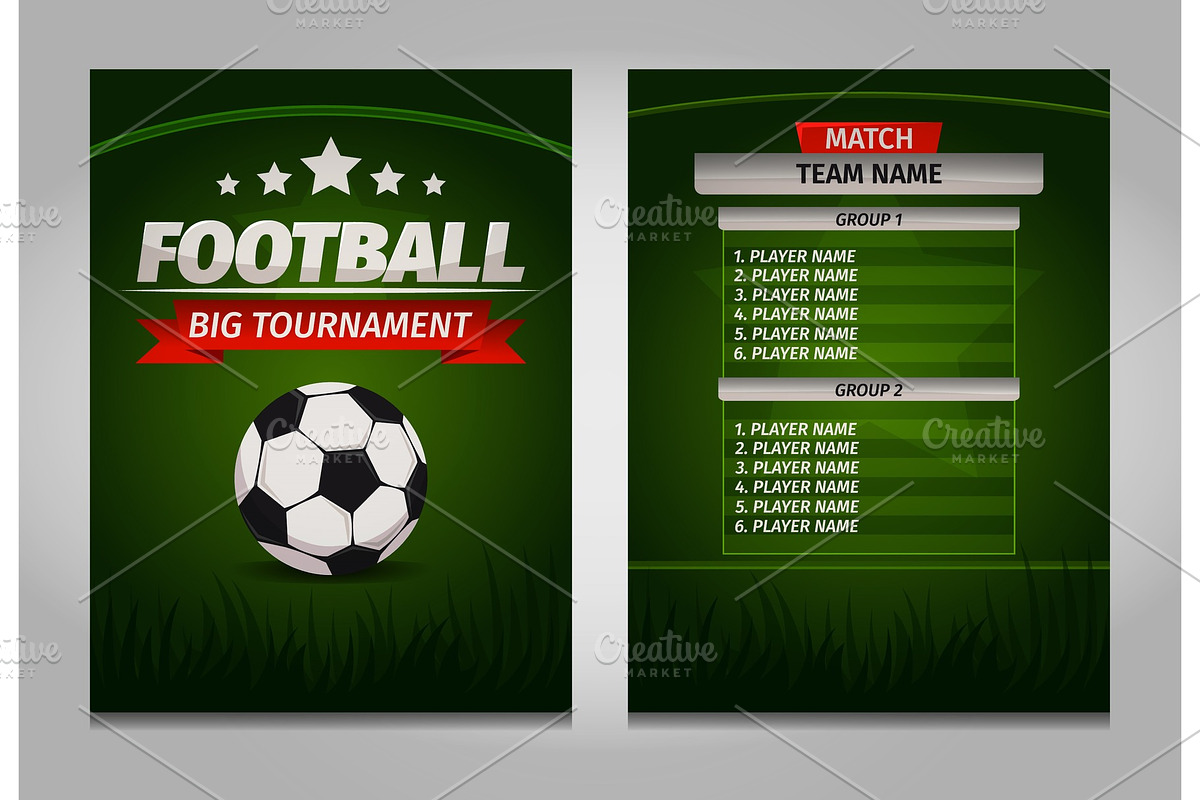 Soccer football champions final scoreboard table template Vector in Illustrations - product preview 8