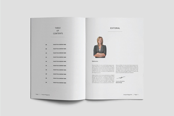 A5 Simple Magazine Template in Magazine Templates - product preview 1