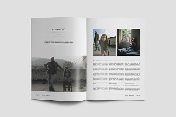 A5 Simple Magazine Template in Magazine Templates - product preview 2