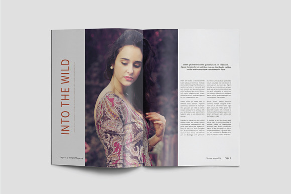 A5 Simple Magazine Template in Magazine Templates - product preview 4