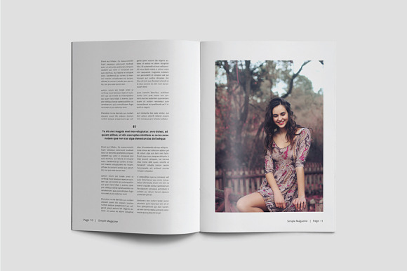 A5 Simple Magazine Template in Magazine Templates - product preview 5