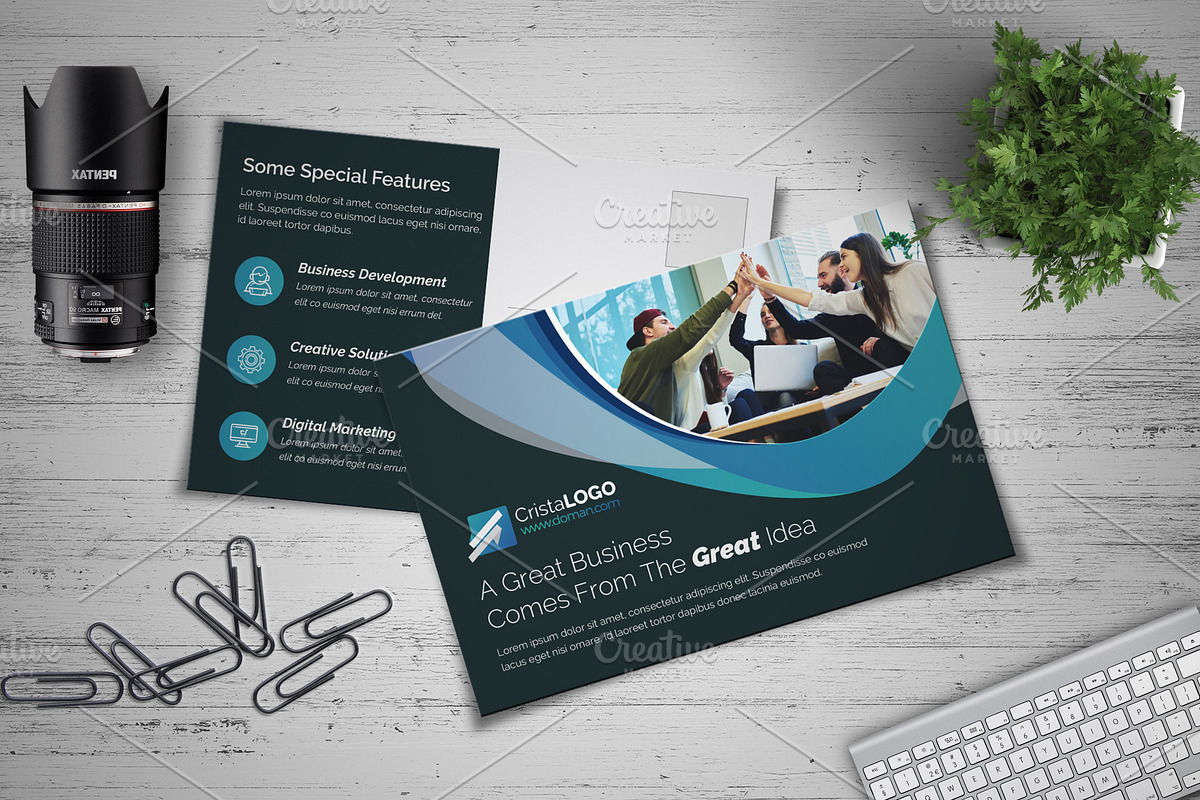 Postcard Template in Postcard Templates - product preview 8