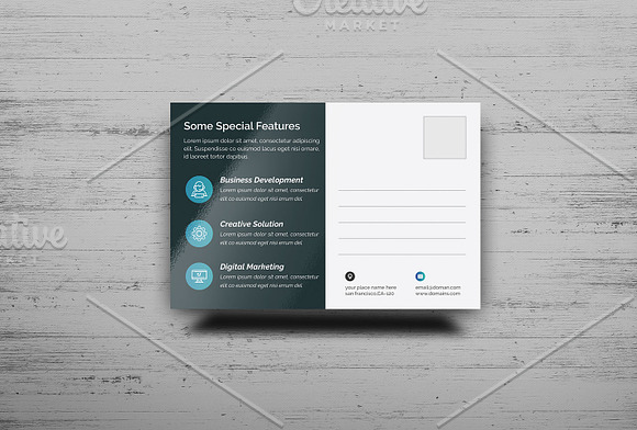 Postcard Template in Postcard Templates - product preview 2