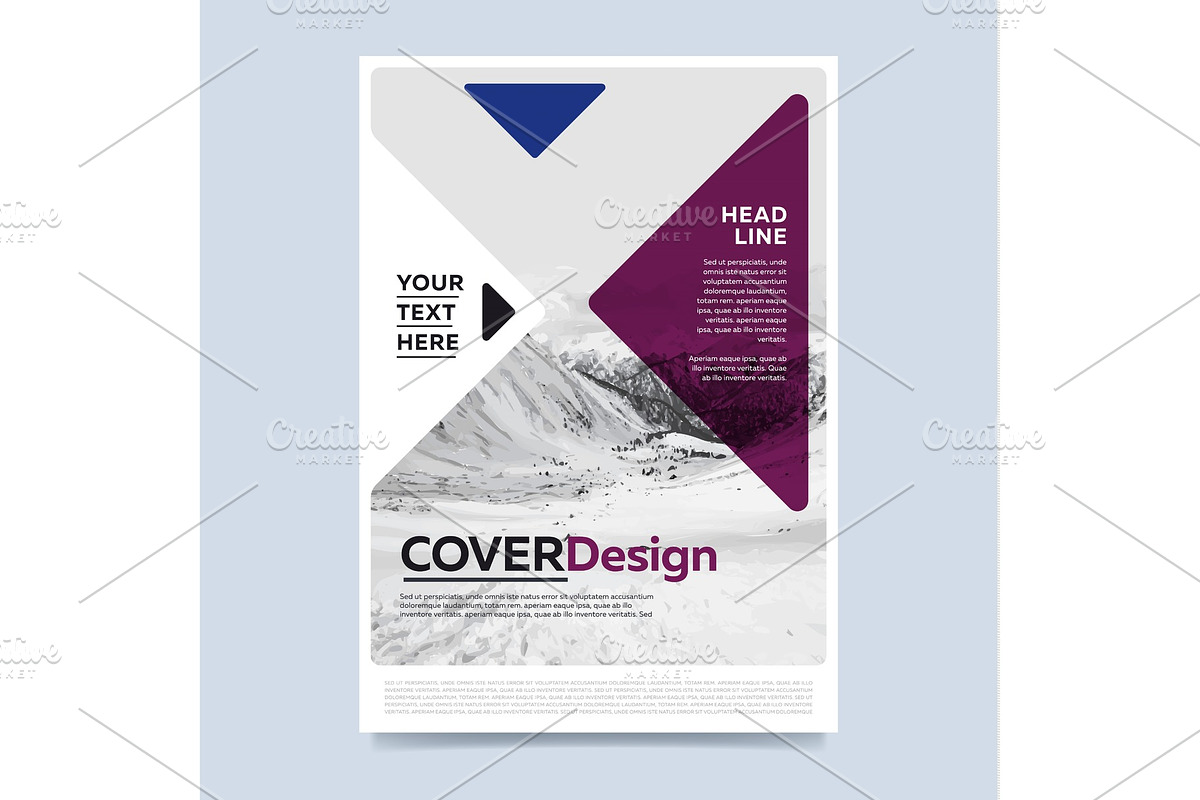 Brochure layout design vector illustration in Illustrations - product preview 8