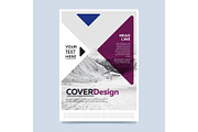 Brochure layout design vector illustration