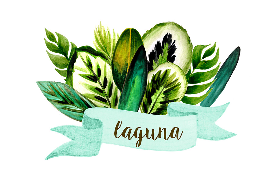Palm Tree Leaves in Illustrations - product preview 8