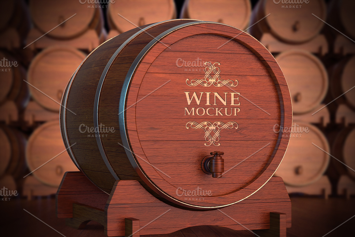 5 Scene Wine Mockup Pack in Product Mockups - product preview 8