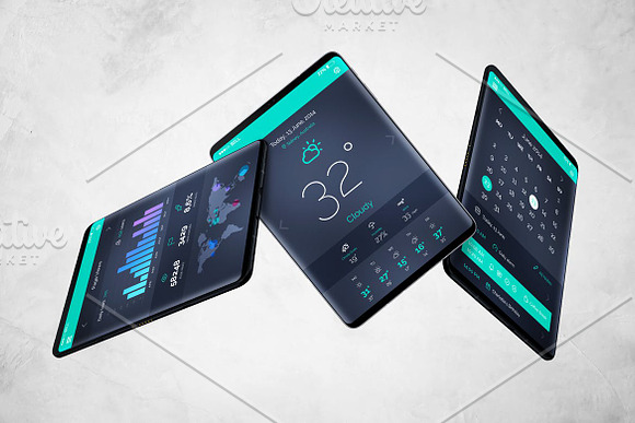 S9 Tablet Mockup in Mobile & Web Mockups - product preview 5