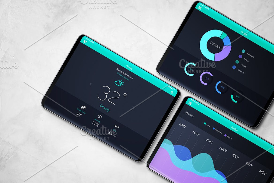 S9 Mobile & Tablet Mockup in Mobile & Web Mockups - product preview 8