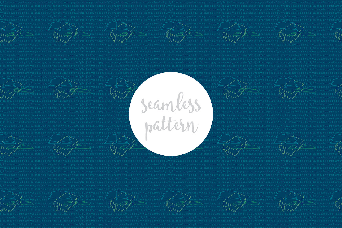 Shhh! Library Seamless Patterns in Patterns - product preview 8
