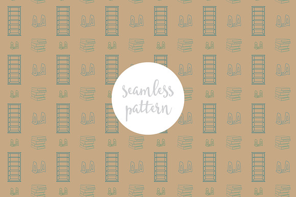 Shhh! Library Seamless Patterns in Patterns - product preview 5