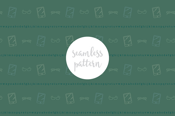 Shhh! Library Seamless Patterns in Patterns - product preview 6