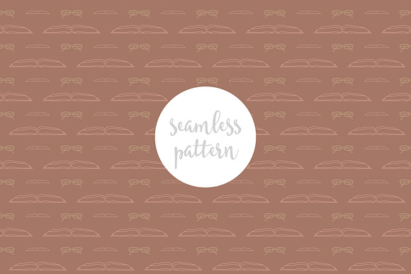Shhh! Library Seamless Patterns in Patterns - product preview 7