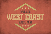 West Coast Vintage Label Typeface