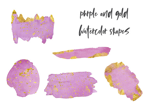 Watercolor and Gold Texture Pack in Textures - product preview 4