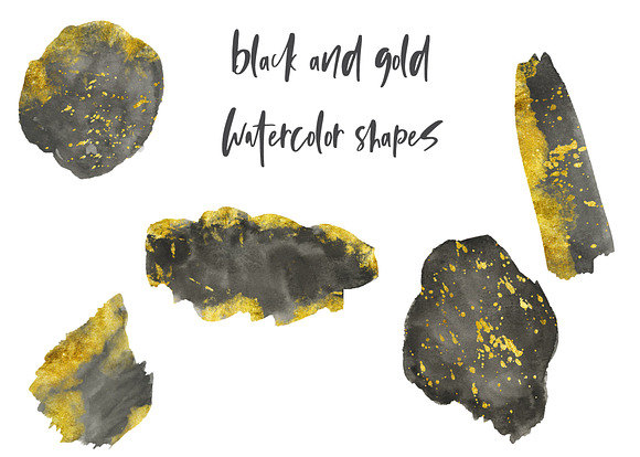 Watercolor and Gold Texture Pack in Textures - product preview 5