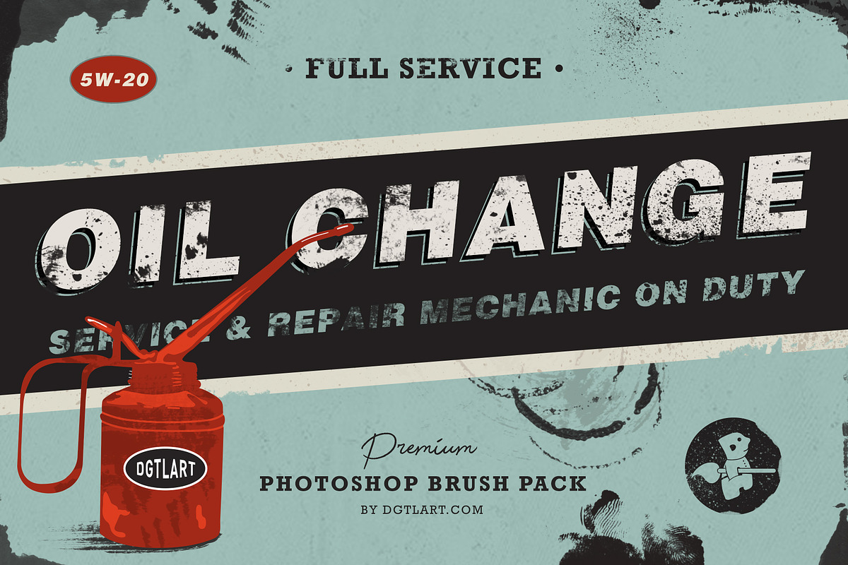 Oil Change | Photoshop Brushes in Photoshop Brushes - product preview 8