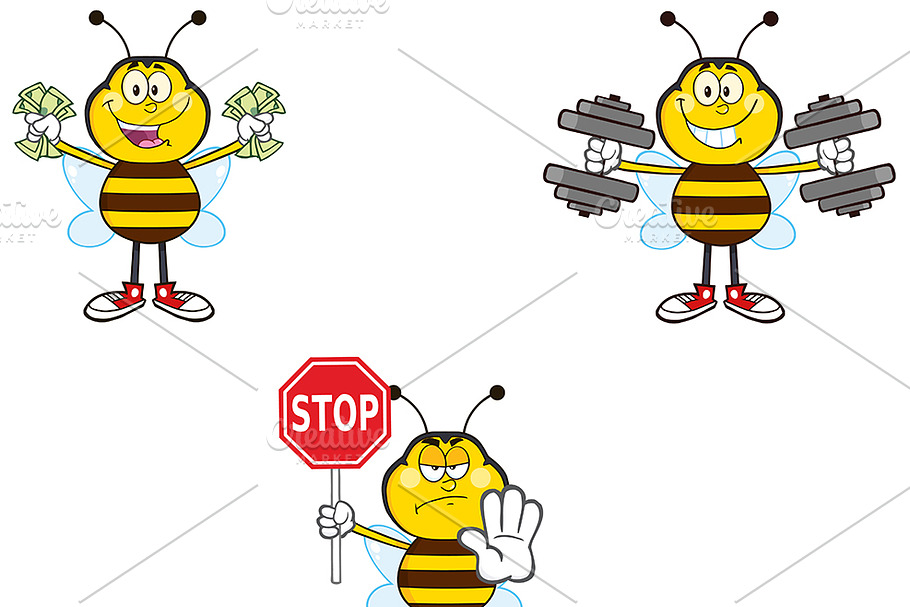 Bee Mascot Collection - 2 in Illustrations - product preview 8
