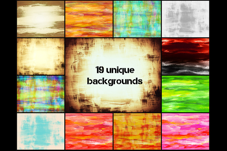 19 hand painted backgrounds in Illustrations - product preview 8