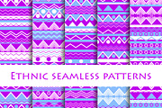 Ethnic seamless patterns set