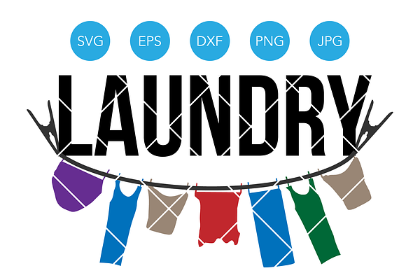 Laundry SVG Cutting File for Cricut