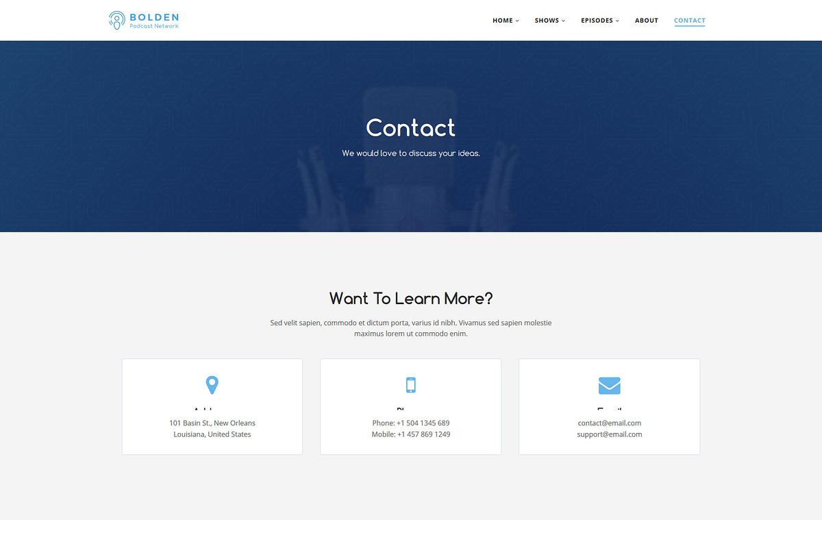 Bolden Podcast Network Theme in WordPress Business Themes - product preview 8
