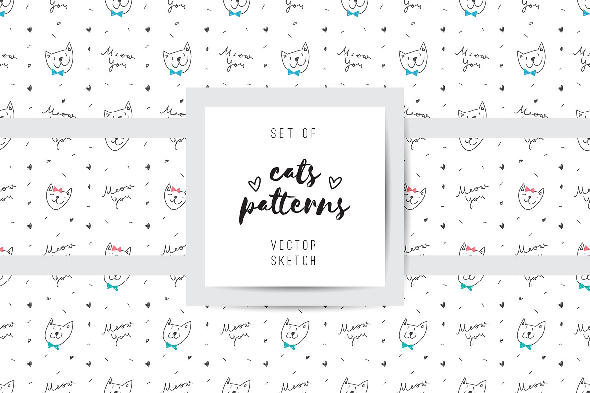 Funny Cats, 10 patterns in Patterns - product preview 8