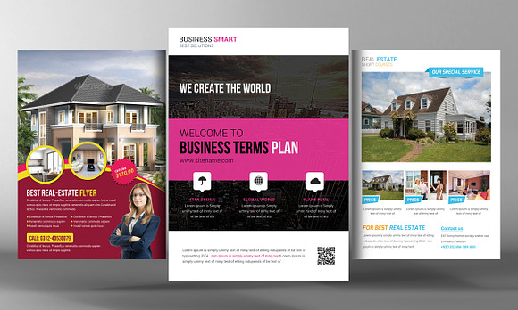 14 Multi-purpose Business Flyers in Flyer Templates - product preview 3