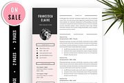 3 Pages Resume Template - Sale
