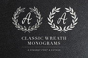 Wreath Monograms Dingbat Font