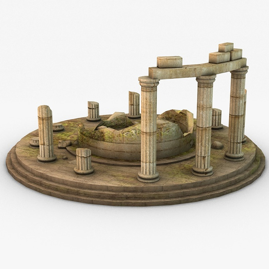Ancient oracle temple ruins in Architecture - product preview 1