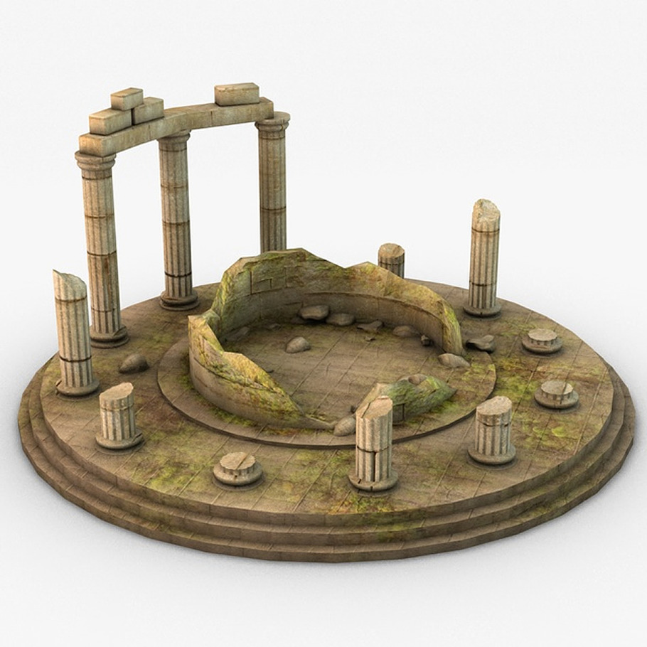 Ancient oracle temple ruins in Architecture - product preview 2