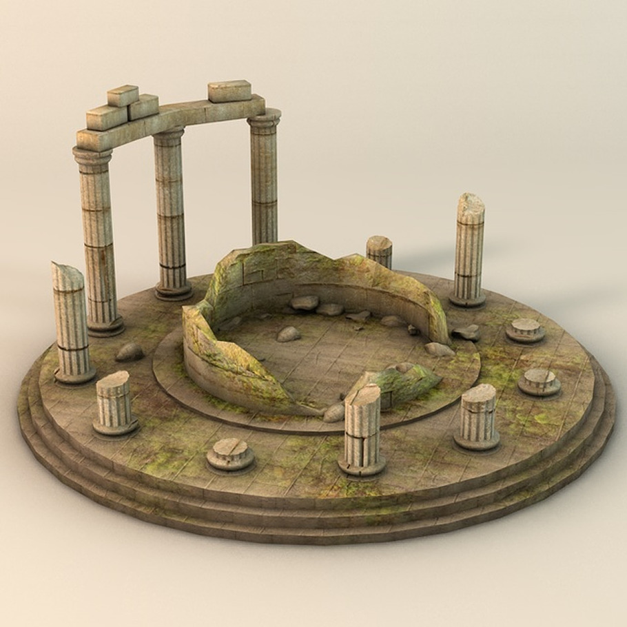 Ancient oracle temple ruins in Architecture - product preview 3