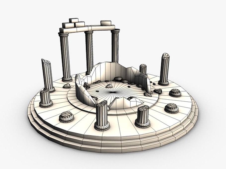 Ancient oracle temple ruins in Architecture - product preview 5