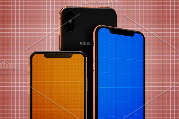 iPhone X Mockup V.2 in Mobile & Web Mockups - product preview 10