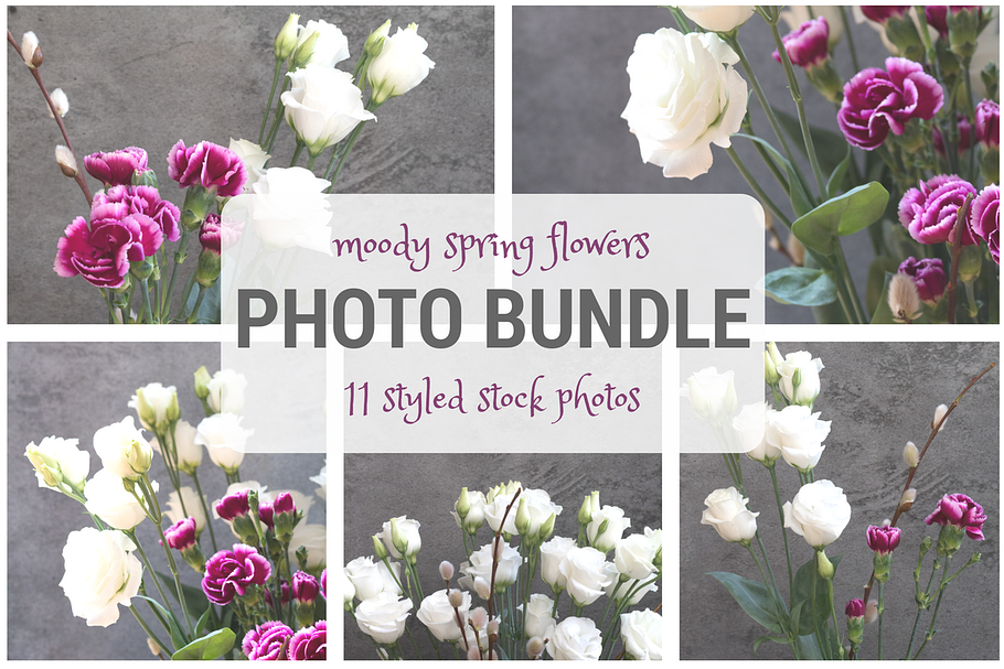 Moody Spring Flowers in Graphics - product preview 8
