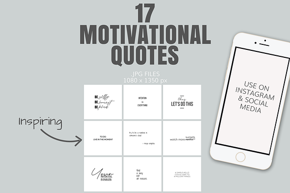 34 Social Media Quotes (Motivation) in Instagram Templates - product preview 2