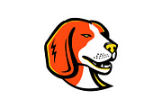 Beagle Hound Dog Mascot