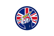 British Electrician Union Jack Flag 
