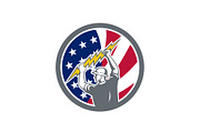 American Electrician USA Flag Icon