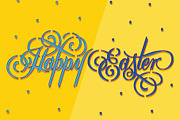 Happy Easter Vector Lettering