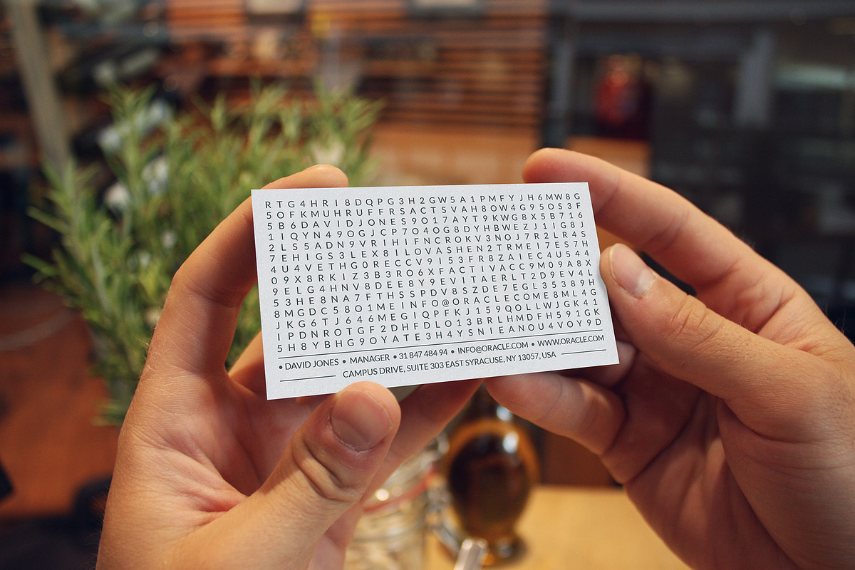 Word Search Business Card in Business Card Templates - product preview 8